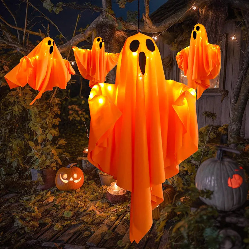 Halloween ghost light decoration with luminous white colour and 4.5V button electronics