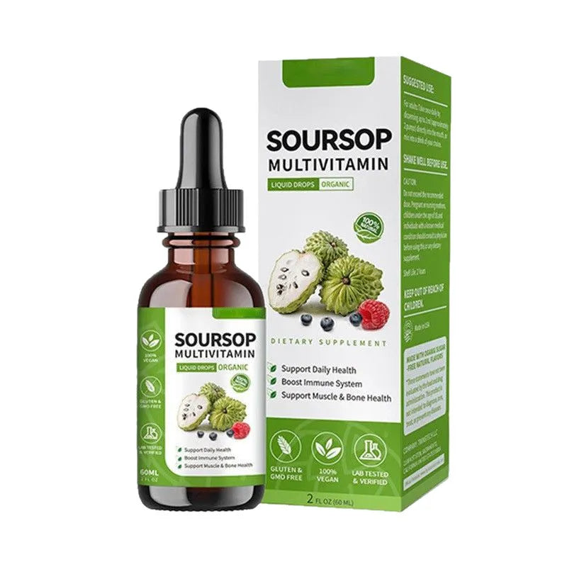 60ml bottle of Annona Prickly Fruit flavour edible lychee drops with care drops unit