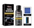 Nano Plastic Refresh Coating kit showing bottle, application sponge, and buffing towel for car interior restoration