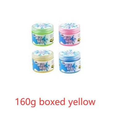 Blue Magic Cleaning Gel adhesive putty in a 160g tub for dust removal in cars and homes.