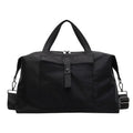 Large one-shoulder travel bag in Oxford cloth showing black, grey, and green colour options.