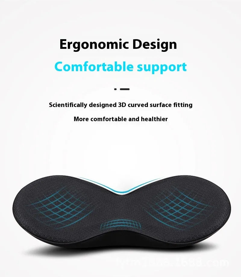 A flat car seat cushion with memory foam filler shown in a choice of four colours.