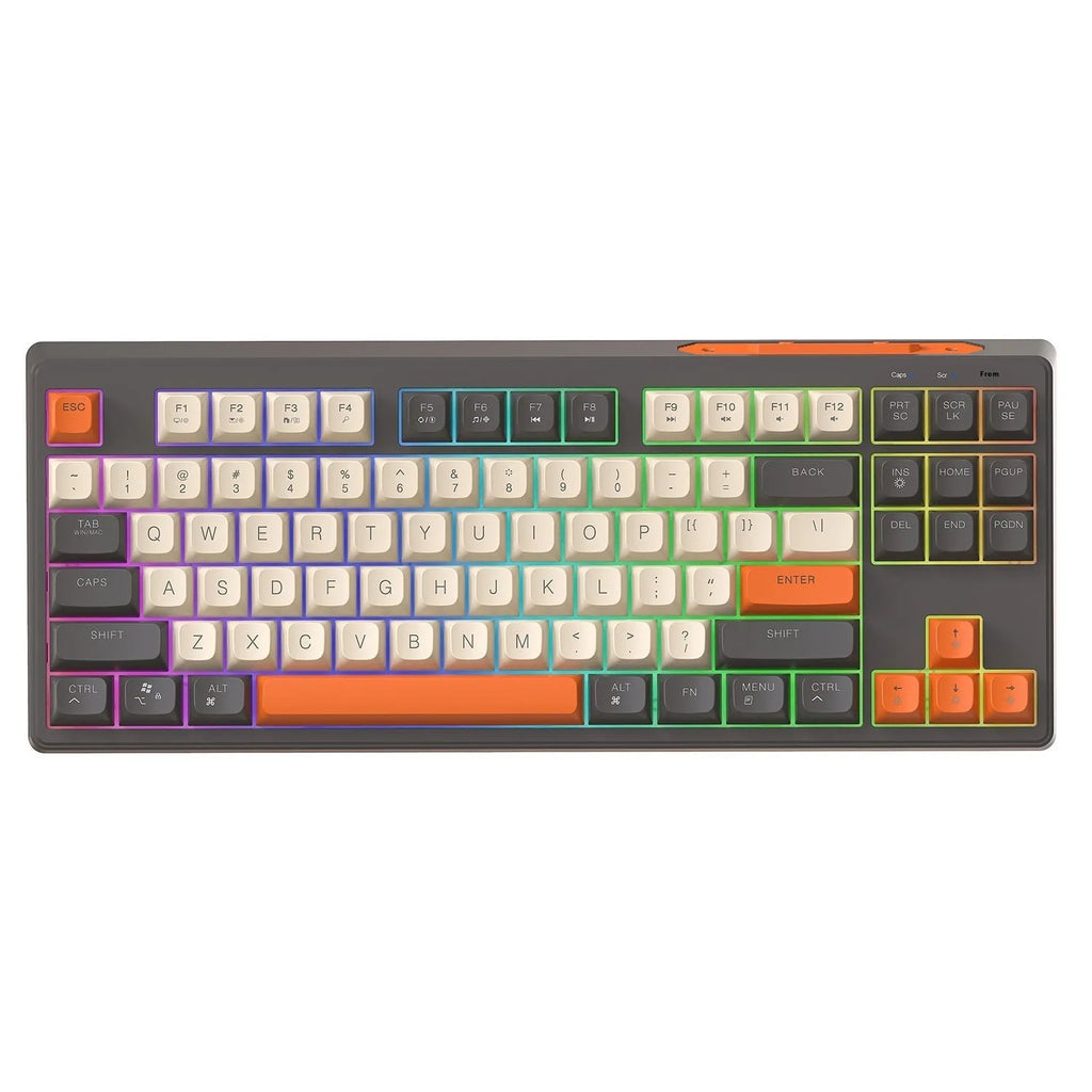 Free Wolf M87 wireless Bluetooth dual-mode mechanical feel keyboard in blueberry colour