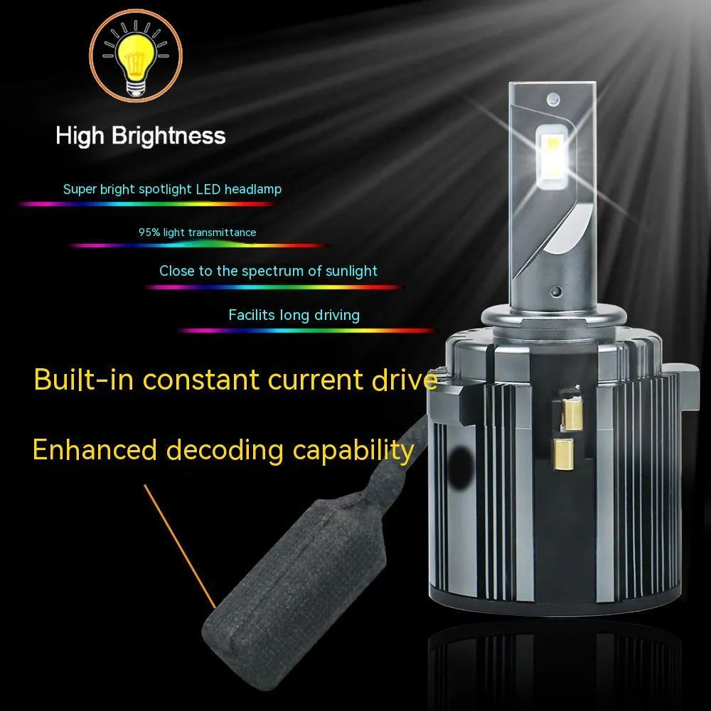 Golf 7 LED low beam headlight bulb replacement with aviation aluminium housing