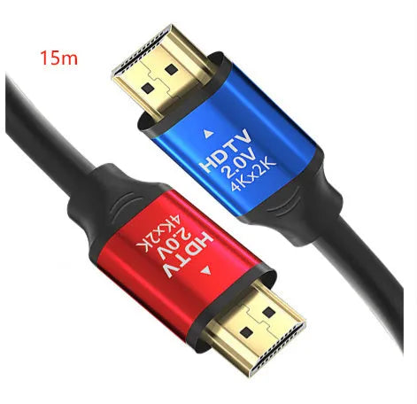 HDMI cable with aluminium alloy gold-plated connector, available in multiple lengths for computer monitors.