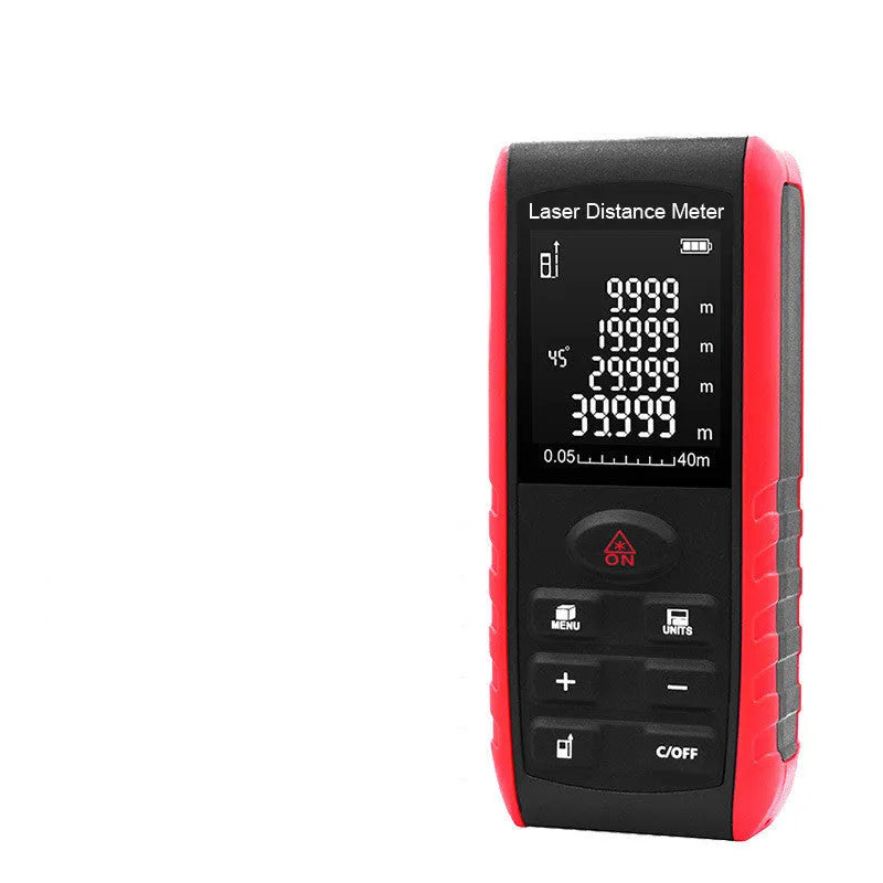 E40 M hand-held laser range finder for decoration projects with ABS plastic body