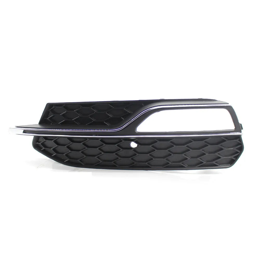 Black ABS replacement grille for Audi A3 S3 2013-2016 front bumper fog lamp ventilation