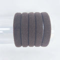 Fabric knitted towel ring 4cm diameter natural style in Korean colour mix on a light background