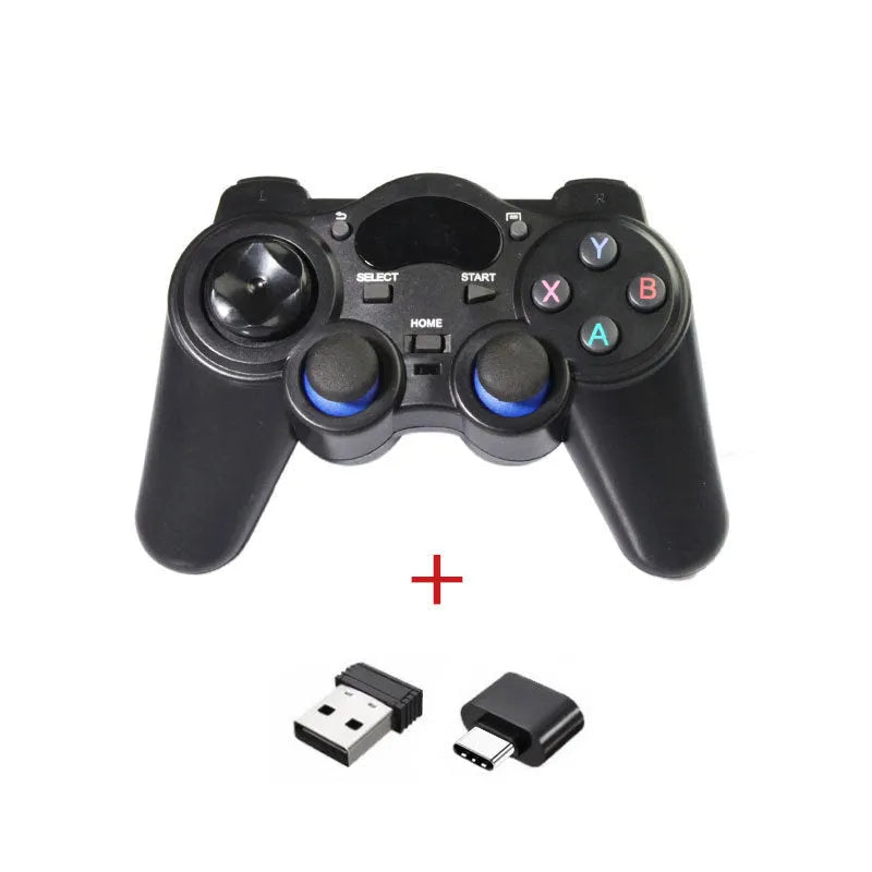 2.4GHz wireless gamepad for smart TV and multi-platform gaming with ergonomic design
