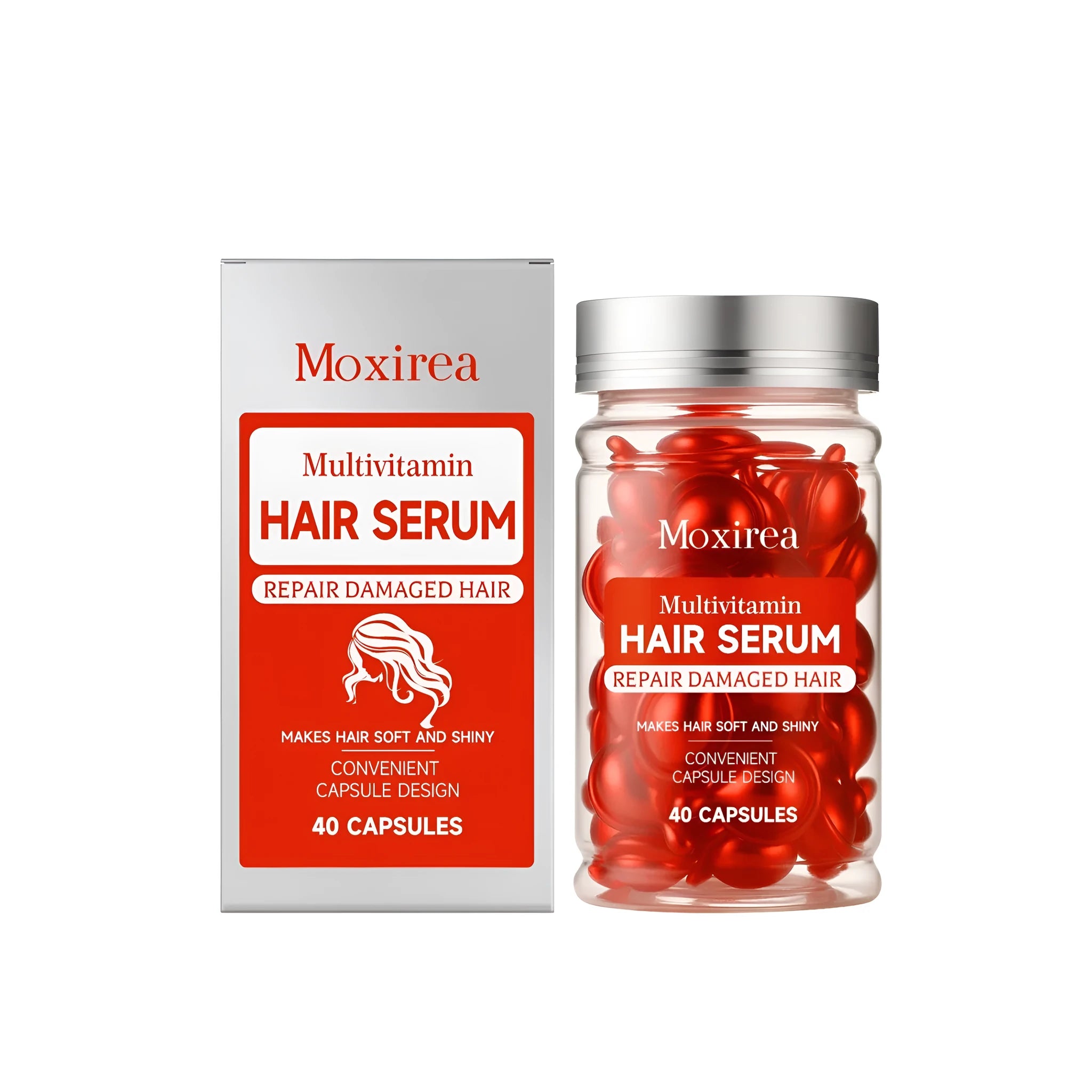 40 compound vitamin hair care essential oil capsules in a pack