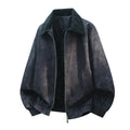 Men's casual jacket with stitching lapel detail in multiple colour options showing front view.