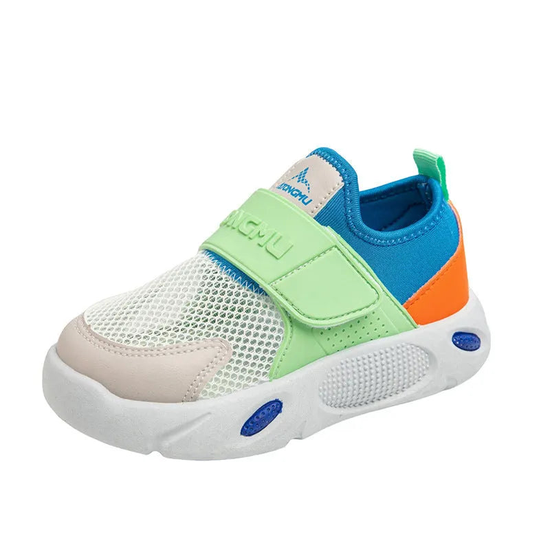 Boys slip-on lightweight soft sole breathable shoes in colour options with rubber sole and PU upper