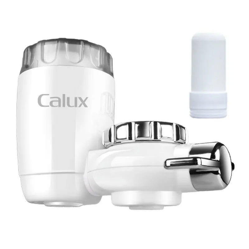 White ABS kitchen faucet front filter for indirect drinking water with simple filtration