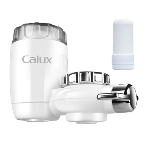 White ABS kitchen faucet front filter for indirect drinking water with simple filtration