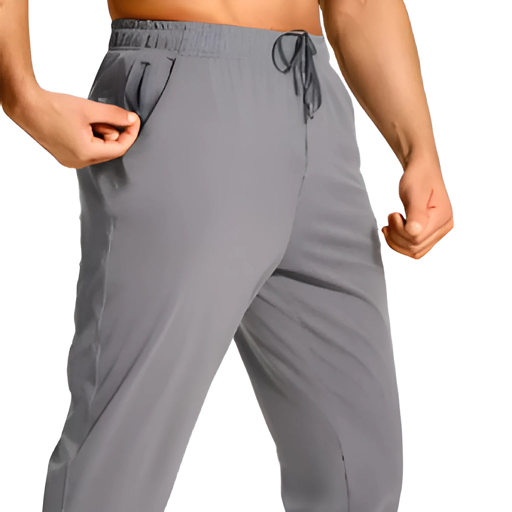 Men's loose fit casual trousers in solid colour options with size range XS to 4XL