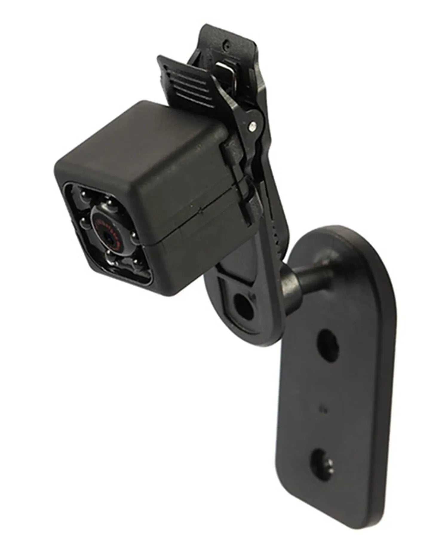 Black mini USB night vision camera showing lens and 80cm connection cable.