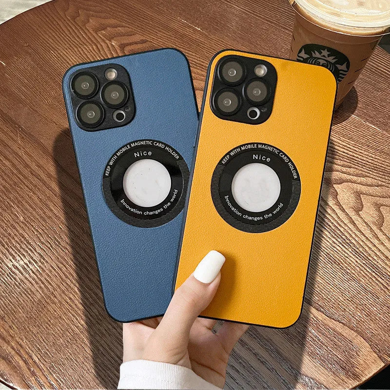 Magnetic full wrap phone case in solid colour TPU for iPhone 14 Pro Max black