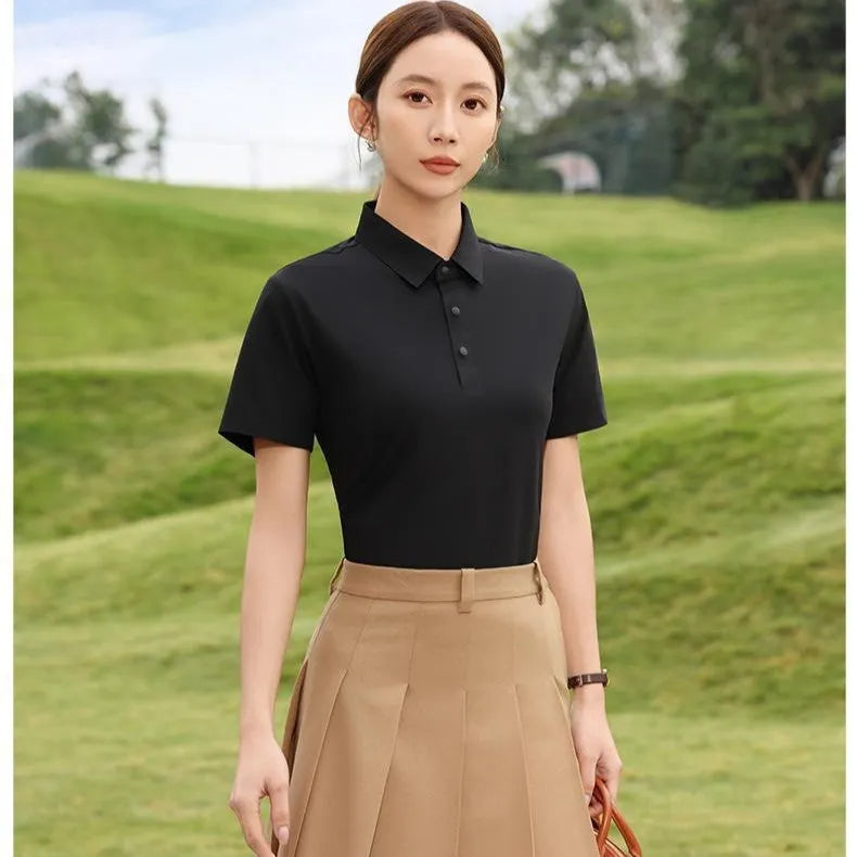 Sorona seamless short sleeve polo shirt for men and women in multiple colours