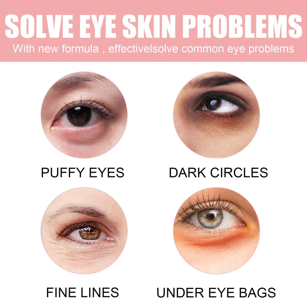 60 pairs of under eye patches with retinol and peptides for wrinkle fading and dark circles
