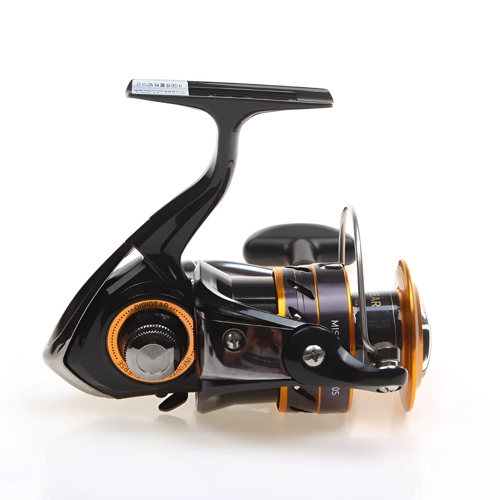 Sea fishing spinning reel with front unloading, metal and ABS construction, 2000-4000 series sizes