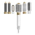 6 in 1 multifunctional hot air styling comb with leather case for curling and straightening hair