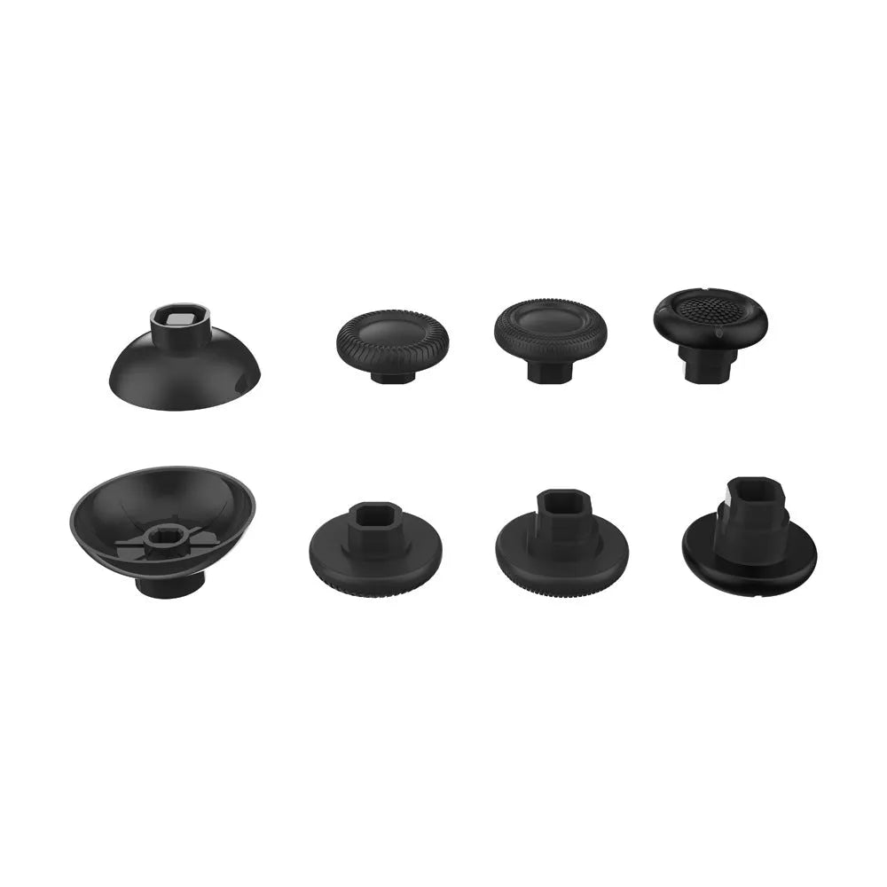 8 black rocker caps for PS5 PS4 XSX Switch controller joysticks
