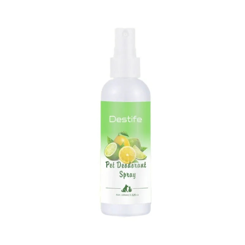 Pet deodorant aromatherapy spray 100ml lemon scented for cats and dogs