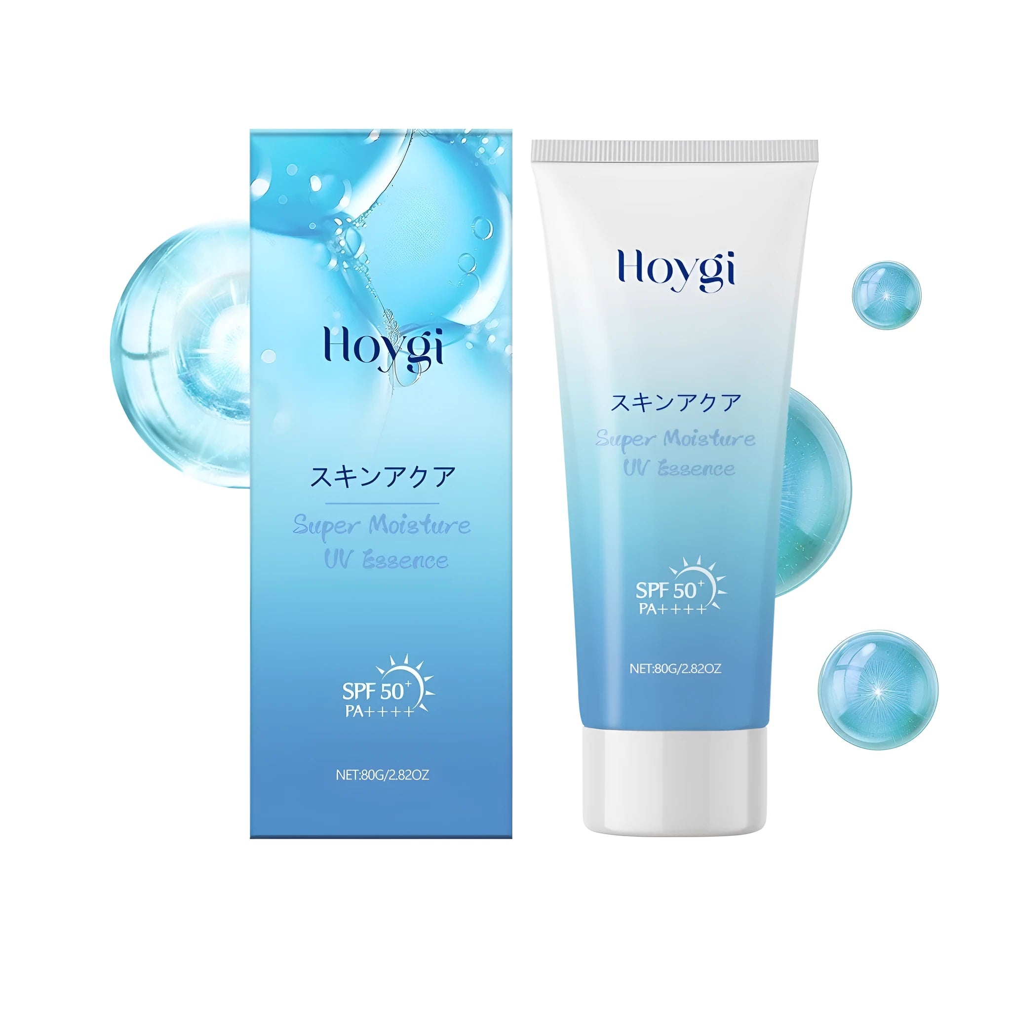 80g tube of moisturising sunscreen with hyaluronic acid and SPF protection