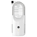 Desktop bladeless USB fan with LED display and rechargeable battery for portable cooling