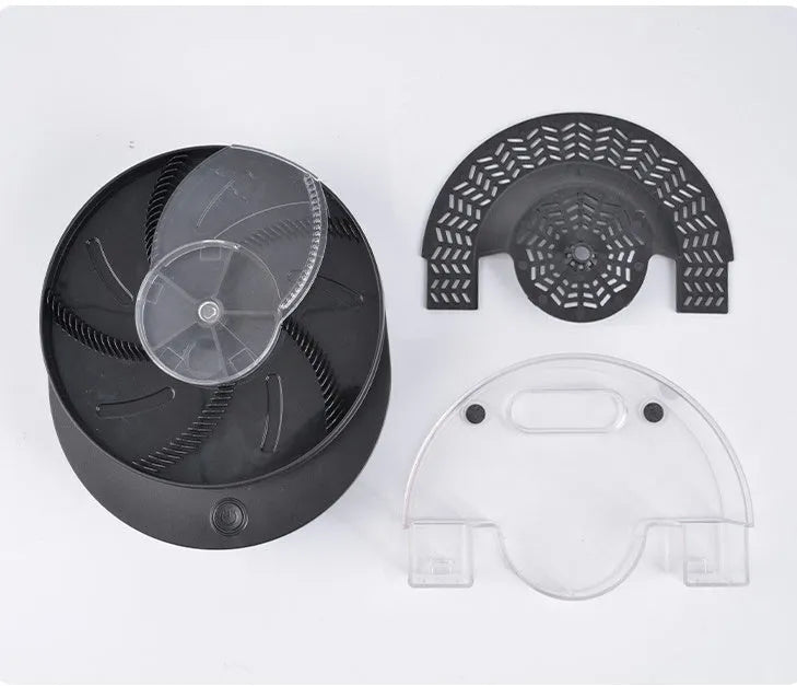 Electric fly catcher machine in black or white with plug-in and rechargeable options for household insect control
