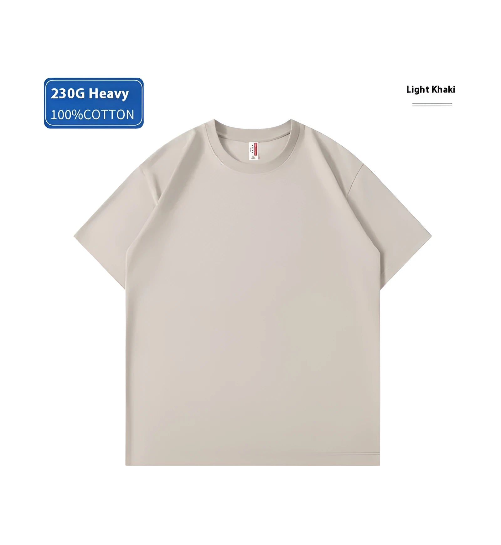 A heavy cotton loose-fit T-shirt for youth in a solid colour, shown in short sleeve pullover style.