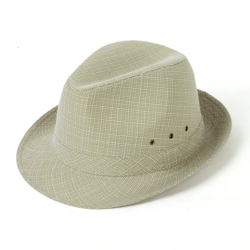 A classic brown fedora hat with a pinched crown and medium brim on a wooden table, showing its structured silhouette.
