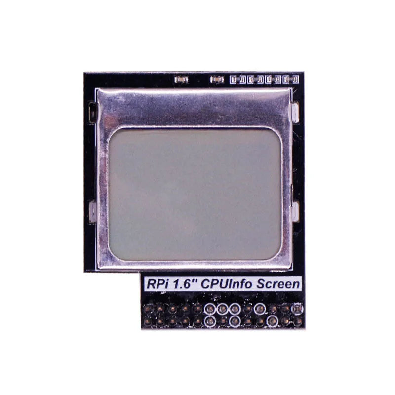 1.6-inch LCD screen module for Raspberry Pi with visible GPIO connector and backlight switch.