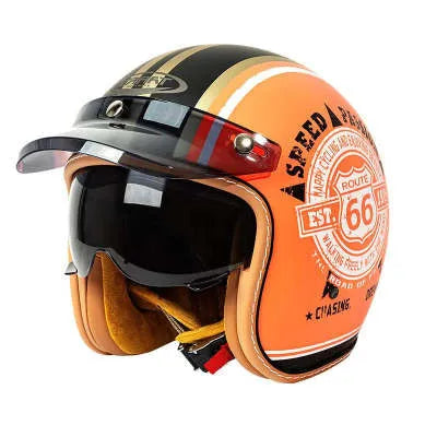 Retro-style half helmet for electric bicycles shown in a selection of colours including black, grey, white, and yellow.