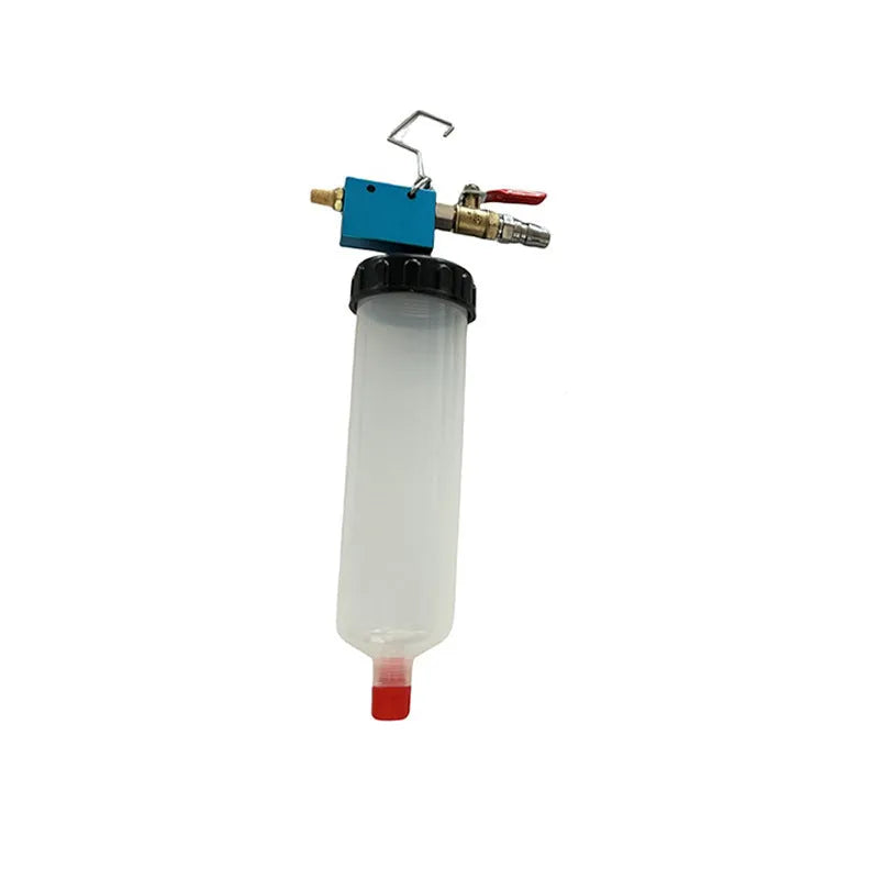 300cc dark blue PP brake fluid replacement tool with connector and pipe for vehicle maintenance
