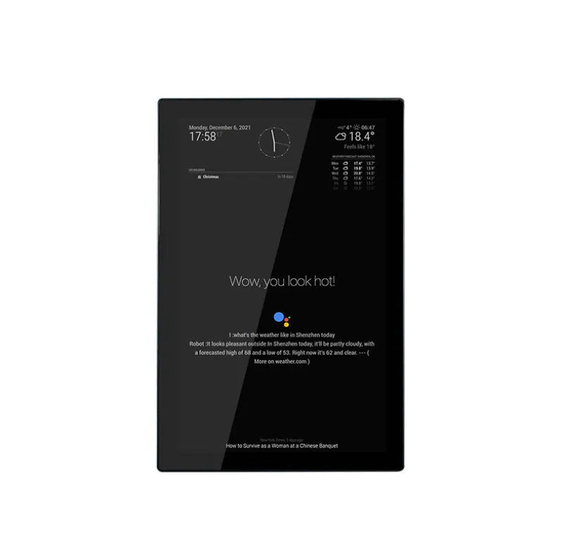 13.3-inch integrated CM4 computer voice assistant touch display screen with ABS plastic housing