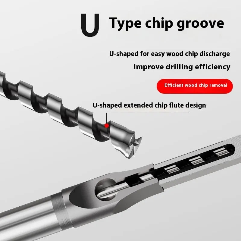 12.7mm square hole drill bit woodworking tool with carbon steel construction