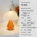 Geometric 3D modern simplicity table lamp with warm light, available in black, dark green, gray, orange, pink, red