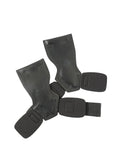 Black rubber non-slip booster hose belt for weightlifting and rock climbing grip aid.