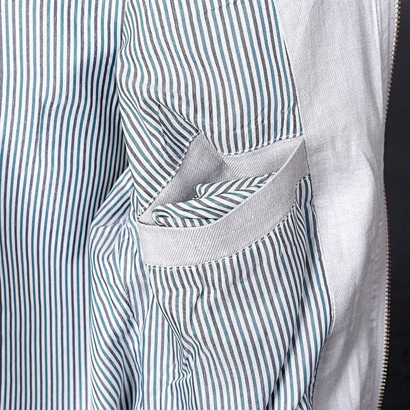Men's thin linen jacket in cotton fabric showing regular fit with heather grey, grass green and blue colour options