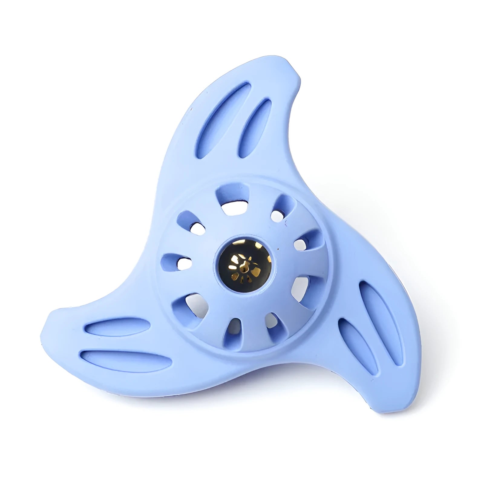 Blue nylon Boomerang Molar dog chew toy for medium and large puppies.