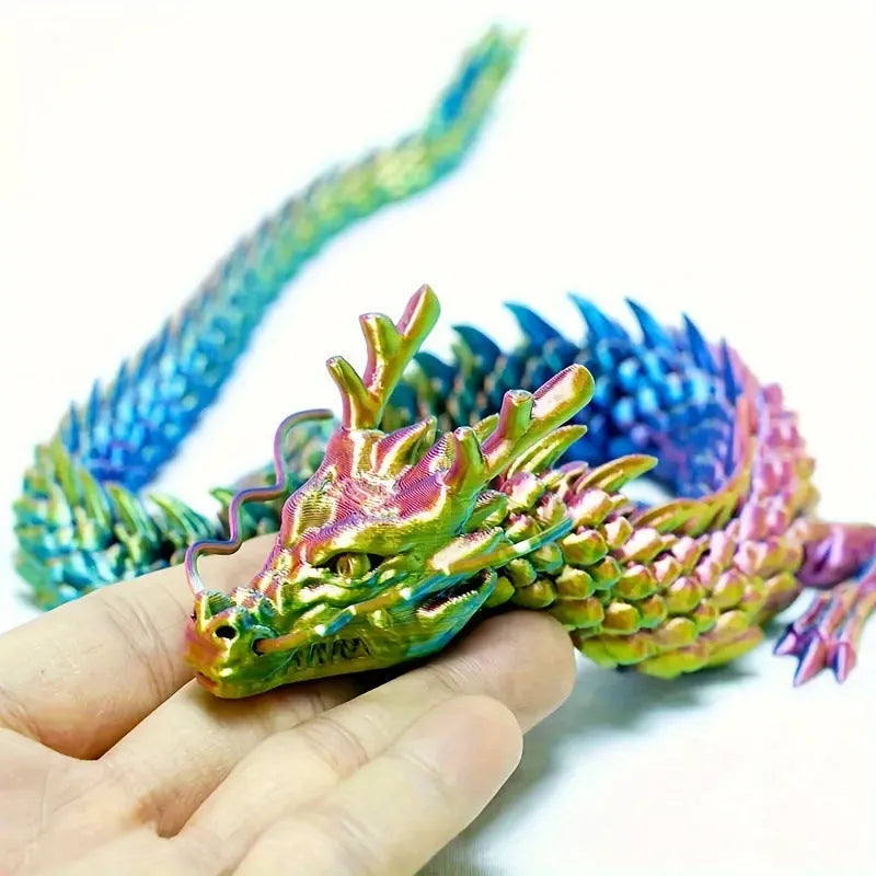 30cm 3D printed plastic Chinese dragon car decoration ornament in multiple colour options