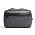 Multi-functional wet dry separation toiletries storage bag in Oxford cloth with sewing line details