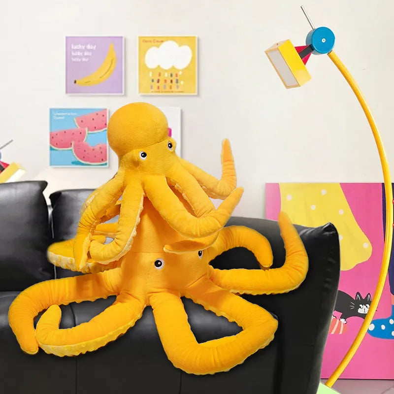 Octopus plush toy soft cushion pillow in octopus colour 30cm height