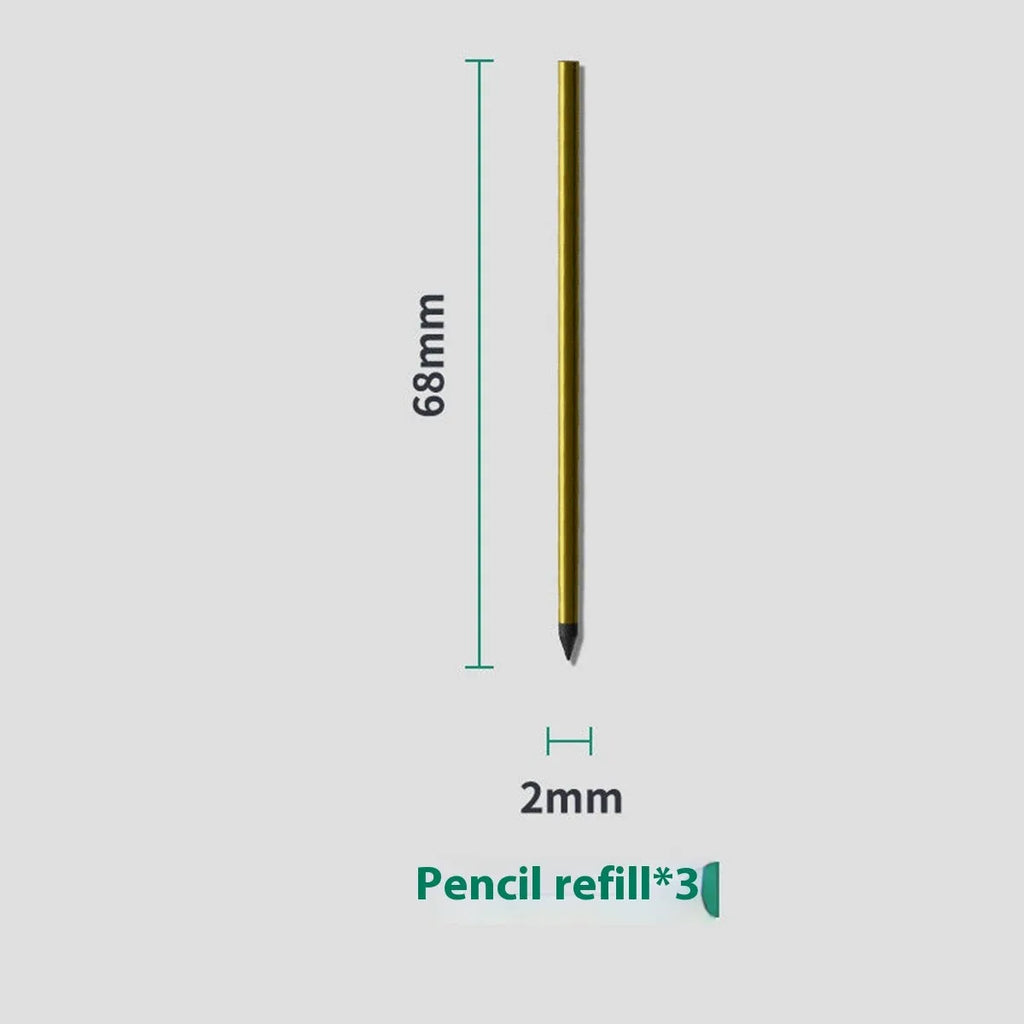 Pack of 64-page loose-leaf refill paper for 6-hole binders with assorted metal-core pen refills on a desk.
