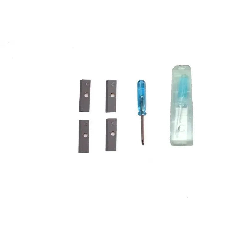 Four-hole plastic geometric pencil sharpener with screwdriver tool, from a 288-piece bulk pack.