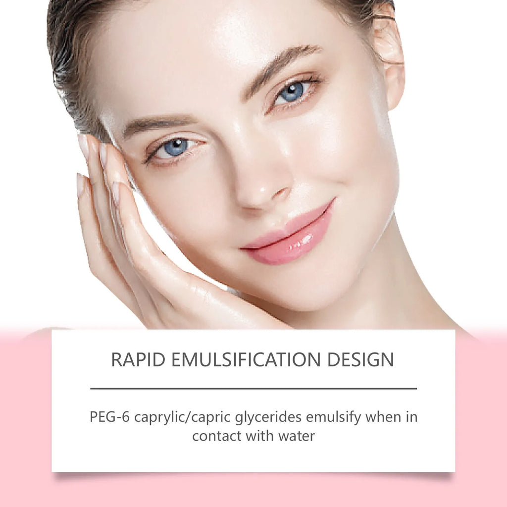 100 ml bottle of Collagen Cleansing Oil with jojoba and grape seed oils for gentle makeup removal.