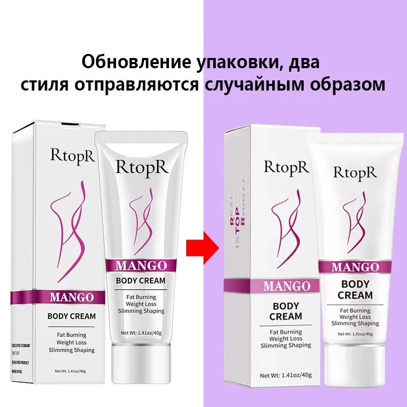 RtopR Mango Slimming Cream 40g white packaging for ladies universal skin type