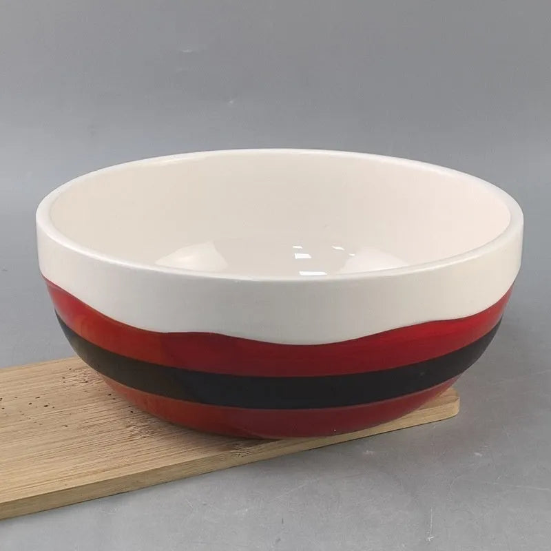 White porcelain Christmas fruit plate snack tray with modern simple design