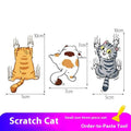 Cat cartoon car doctor blade cover sticker suit three-piece set in multiple sizes